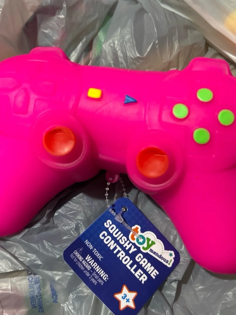 Pink Squishy Game Controller - Soft Sensory Toy